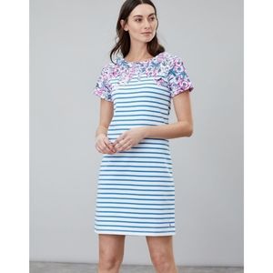 T-Shirt Dress Navy Cream Stripe Sizes 